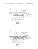 CIRCUIT BOARD STRUCTURE EMBEDDED WITH SEMICONDUCTOR CHIPS diagram and image