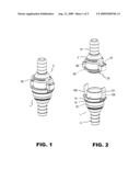 Quick-release coupling diagram and image