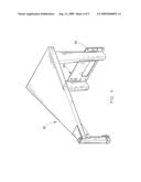 Mid-sized side dump trailer diagram and image