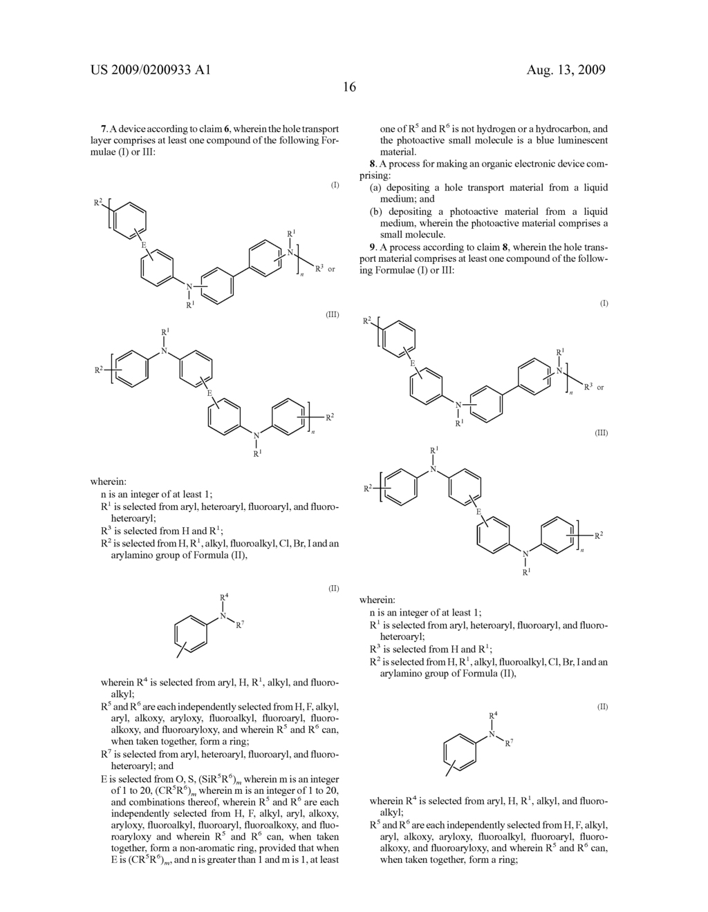 TRIARYLAMINE COMPOUNDS, COMPOSITIONS AND USES THEREFOR - diagram, schematic, and image 18