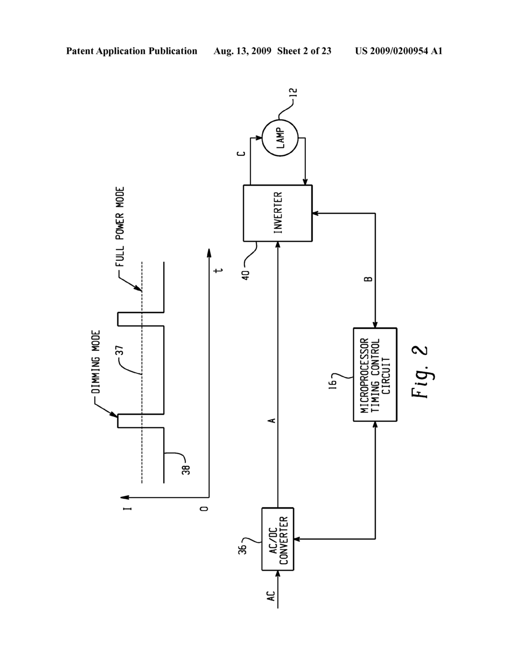 COLOR CONTROL OF A DISCHARGE LAMP DURING DIMMING - diagram, schematic, and image 03