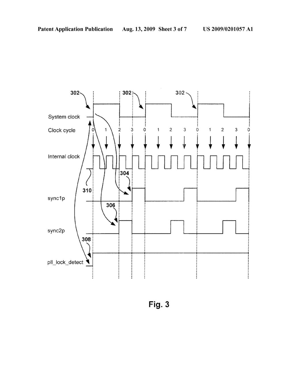 METHOD AND APPARATUS TO GENERATE SYSTEM CLOCK SYNCHRONIZATION PULSES USING A PLL LOCK DETECT SIGNAL - diagram, schematic, and image 04