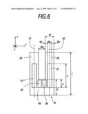 Electronic apparatus having display portion and oscillator and manufacturing method of the same diagram and image