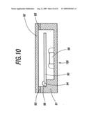 Electronic apparatus having display portion and oscillator and manufacturing method of the same diagram and image