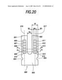 Electronic apparatus having display portion and oscillator and manufacturing method of the same diagram and image