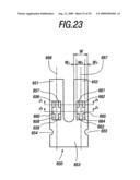 Electronic apparatus having display portion and oscillator and manufacturing method of the same diagram and image