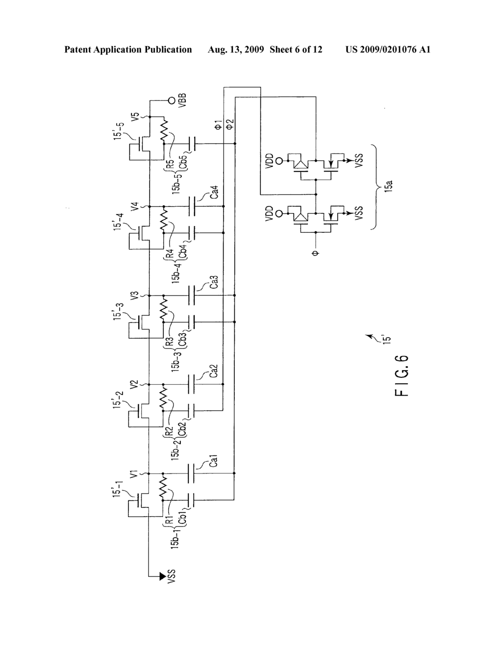 SEMICONDUCTOR CHARGE PUMP USING MOS (METAL OXIDE SEMICONDUCTOR) TRANSISTOR FOR CURRENT RECTIFIER DEVICE - diagram, schematic, and image 07