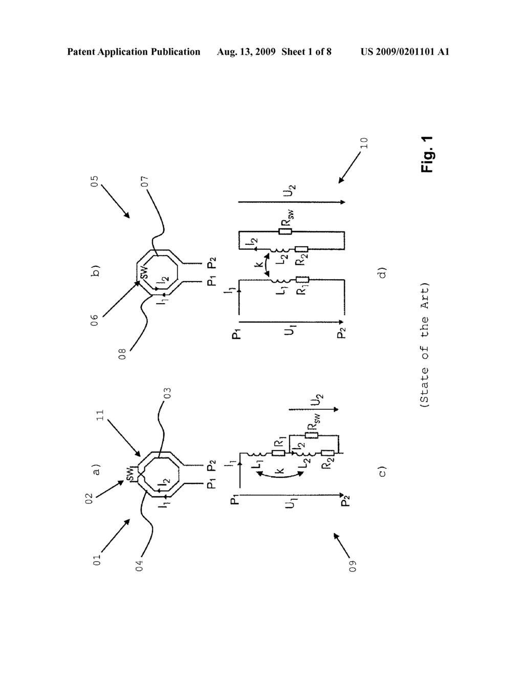 INDUCTOR AND METHOD OF OPERATING AN INDUCTOR BY COMBINING PRIMARY AND SECONDARY COILS WITH COUPLING STRUCTURES - diagram, schematic, and image 02