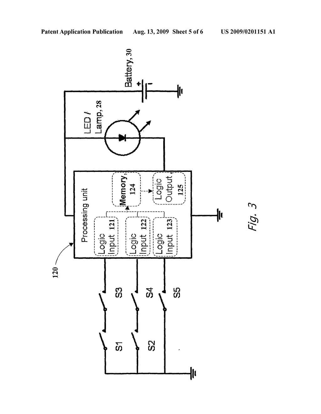 LOCKED OR UNLOCKED STATUS KEY INDICATOR SYSTEM - diagram, schematic, and image 06