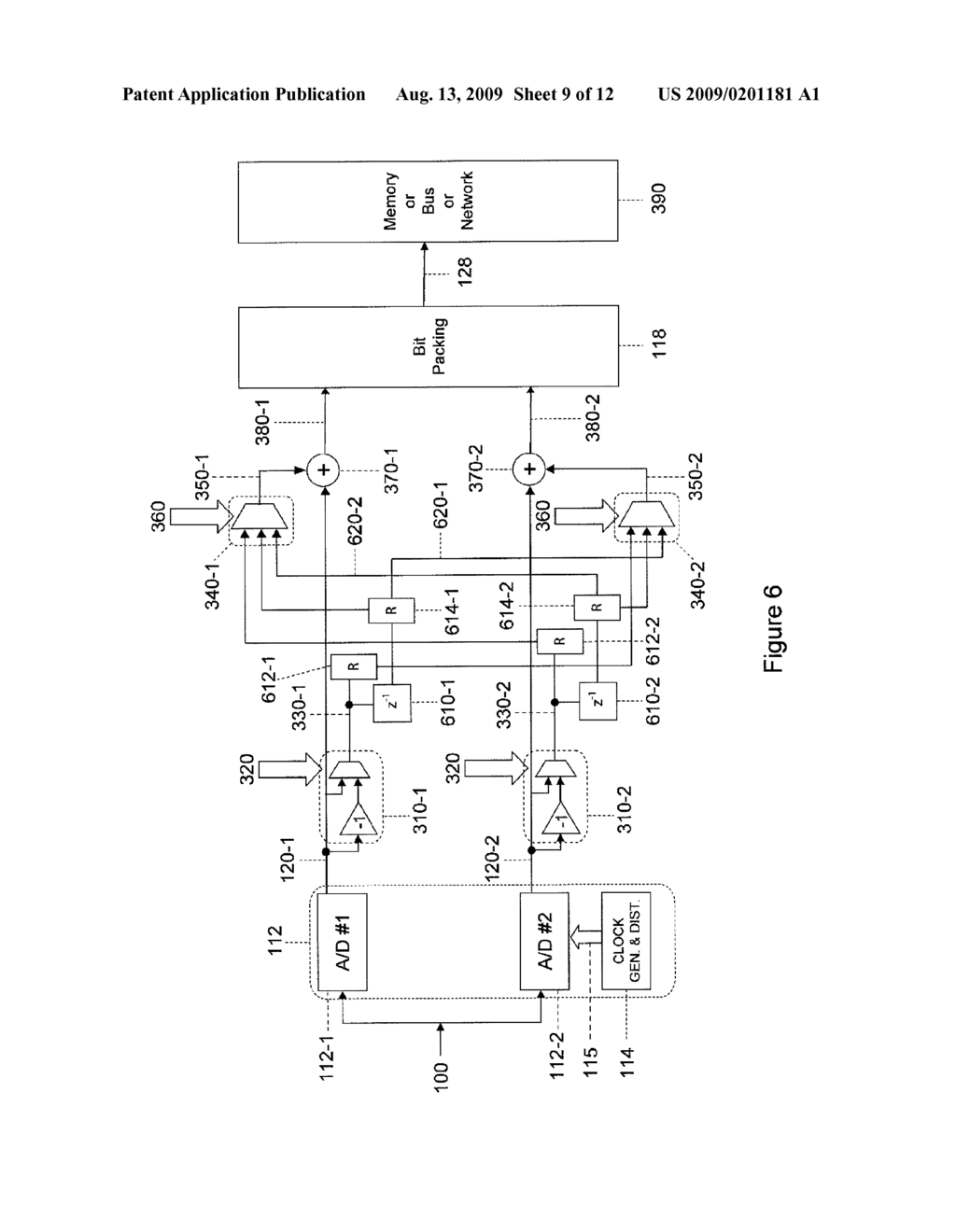 ENHANCED TIME-INTERLEAVED A/D CONVERSION USING COMPRESSION - diagram, schematic, and image 10