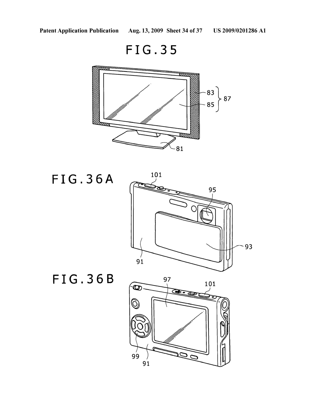 Light emitting period setting method, driving method for display panel, driving method for backlight, light emitting period setting apparatus, semiconductor device, display panel and electronic apparatus - diagram, schematic, and image 35