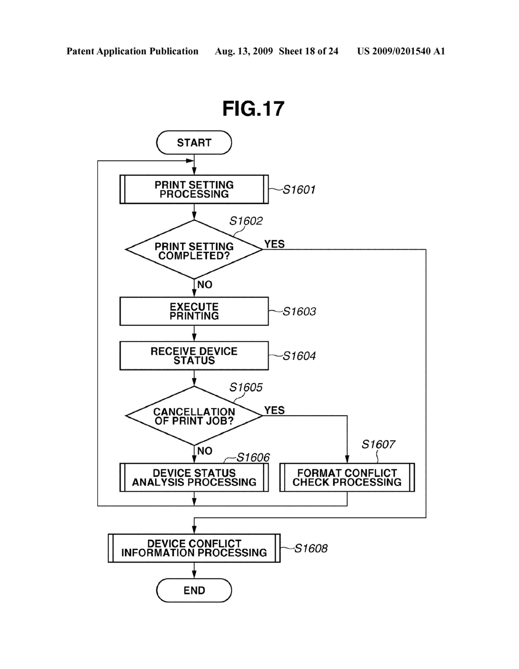 INFORMATION PROCESSING APPARATUS, PRINT SETTING CONTROL METHOD, AND COMPUTER-READABLE STORAGE MEDIUM - diagram, schematic, and image 19