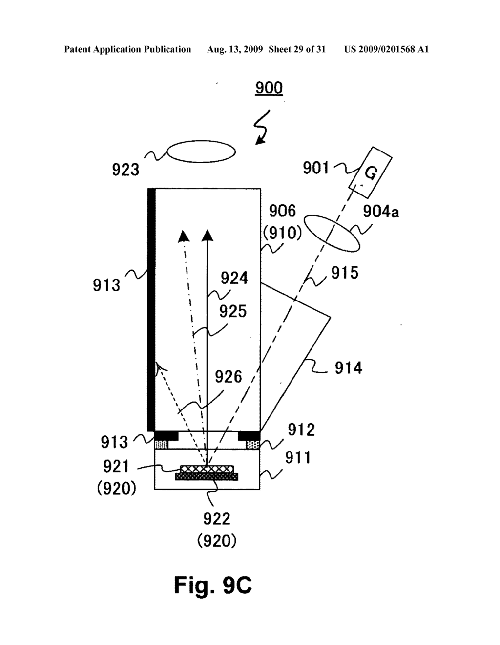 Three states of micro mirror device - diagram, schematic, and image 30