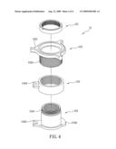 Binoculars having center-focusing and individual-focusing functions diagram and image