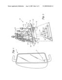 Indicator display assembly for a vehicle rearview mirror diagram and image