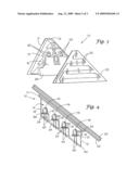 Indicator display assembly for a vehicle rearview mirror diagram and image