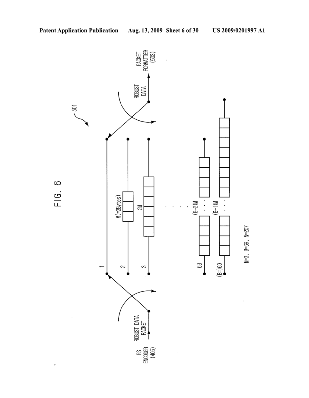 DIGITAL TELEVISION TRANSMISSION AND RECEIVING APPARATUS AND METHOD USING 1/4 RATE CODED ROBUST DATA - diagram, schematic, and image 07