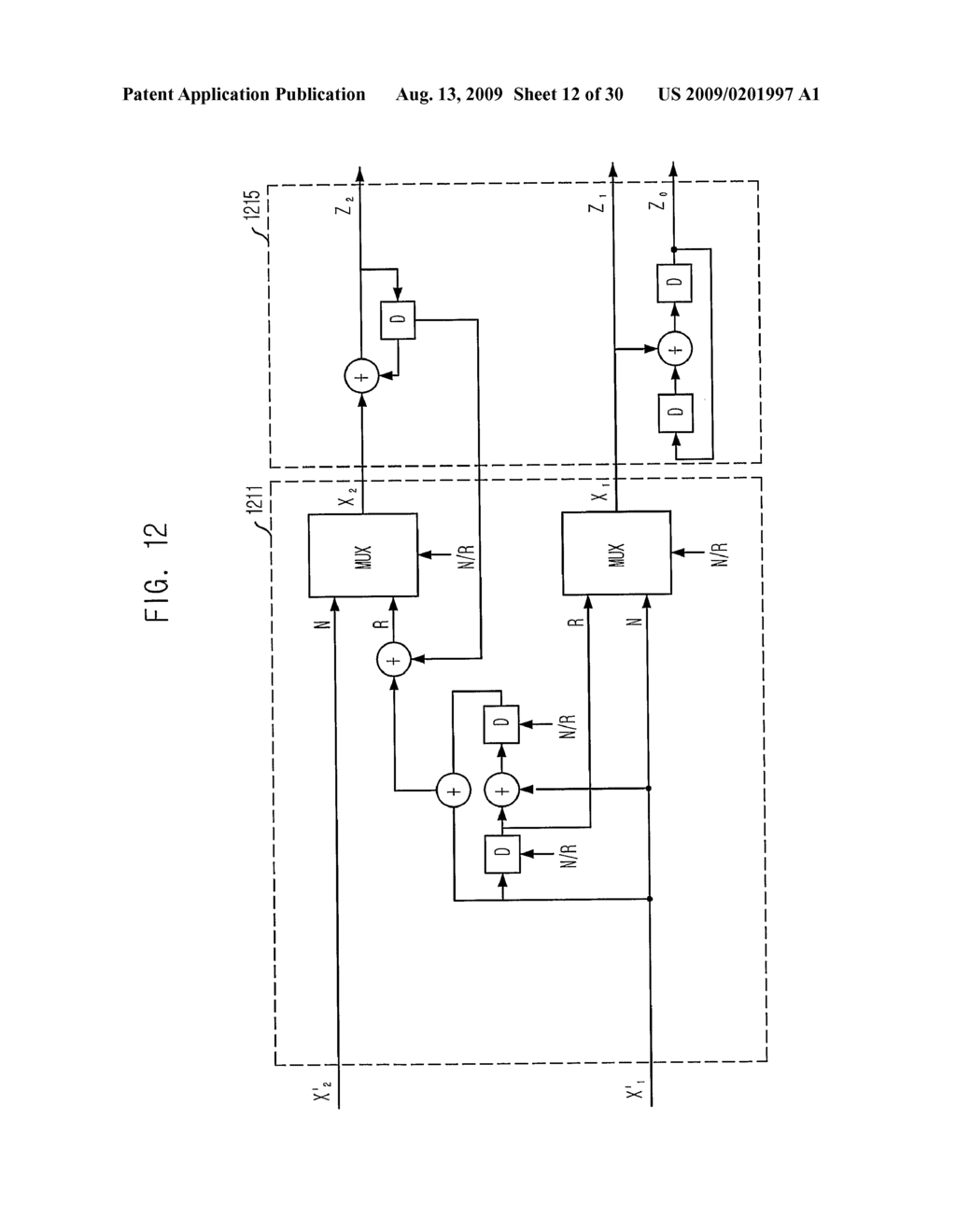 DIGITAL TELEVISION TRANSMISSION AND RECEIVING APPARATUS AND METHOD USING 1/4 RATE CODED ROBUST DATA - diagram, schematic, and image 13