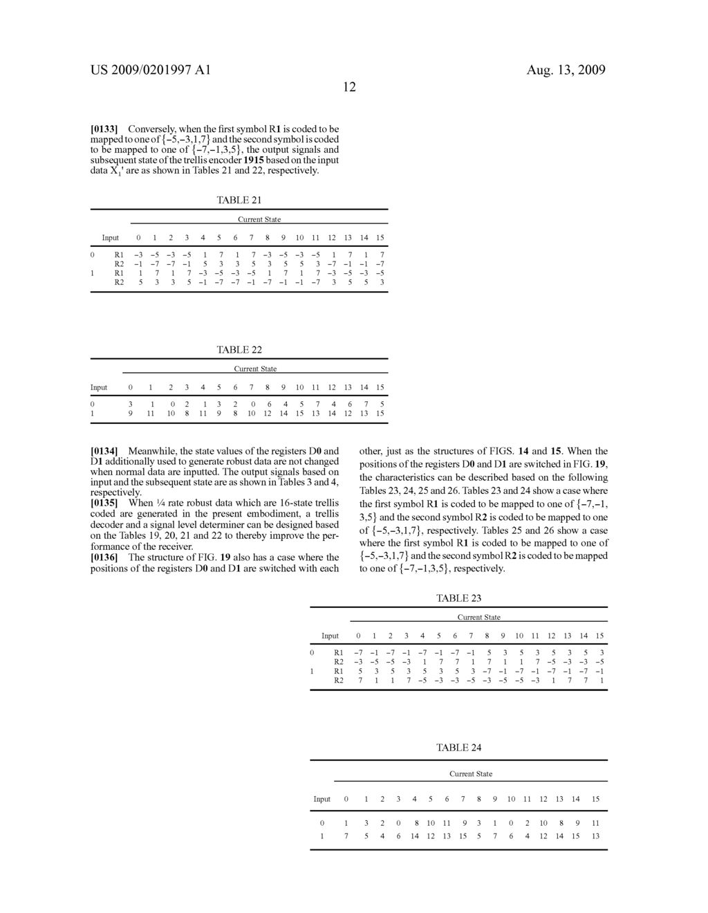 DIGITAL TELEVISION TRANSMISSION AND RECEIVING APPARATUS AND METHOD USING 1/4 RATE CODED ROBUST DATA - diagram, schematic, and image 43