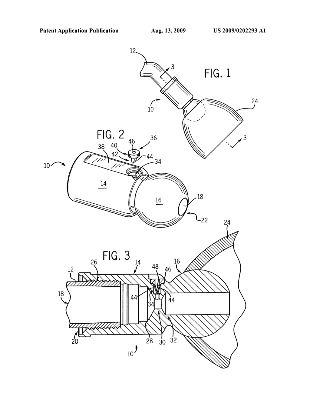 AIR INDUCTION SHOWERHEAD BALL JOINT - diagram, schematic, and image 02