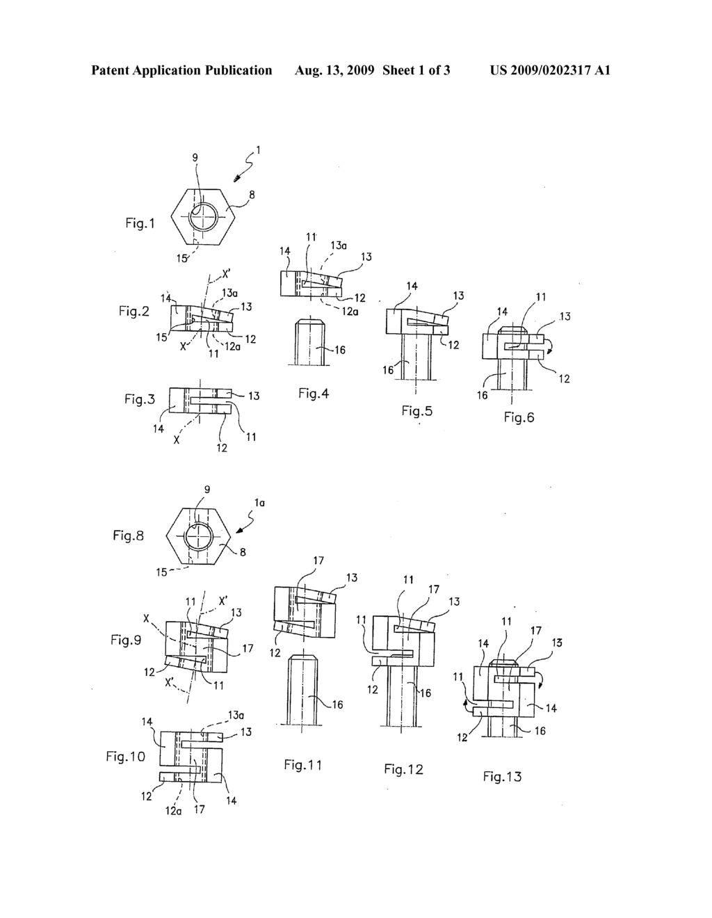 SELF-LOCKING NUT FOR SECURING COMPONENTS FOR SPECTACLES AND METHOD OF MANUFACTURE THEREOF - diagram, schematic, and image 02