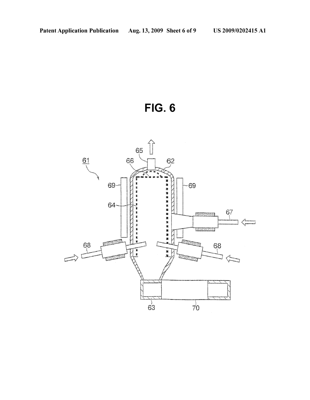 PROCESS FOR PRODUCING HIGH-PURITY SILICON AND APPARATUS - diagram, schematic, and image 07