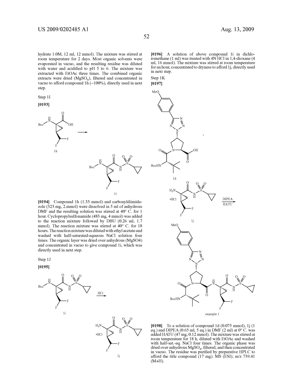 HETEROARYL-CONTAINING TRIPEPTIDE HCV SERINE PROTEASE INHIBITORS - diagram, schematic, and image 53