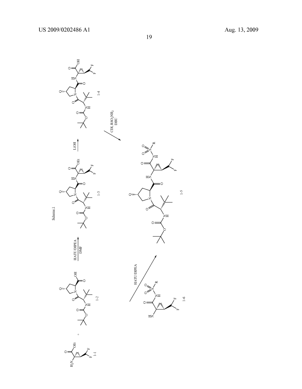 DIFLUORINATED TRIPEPTIDES AS HCV SERINE PROTEASE INHIBITORS - diagram, schematic, and image 20