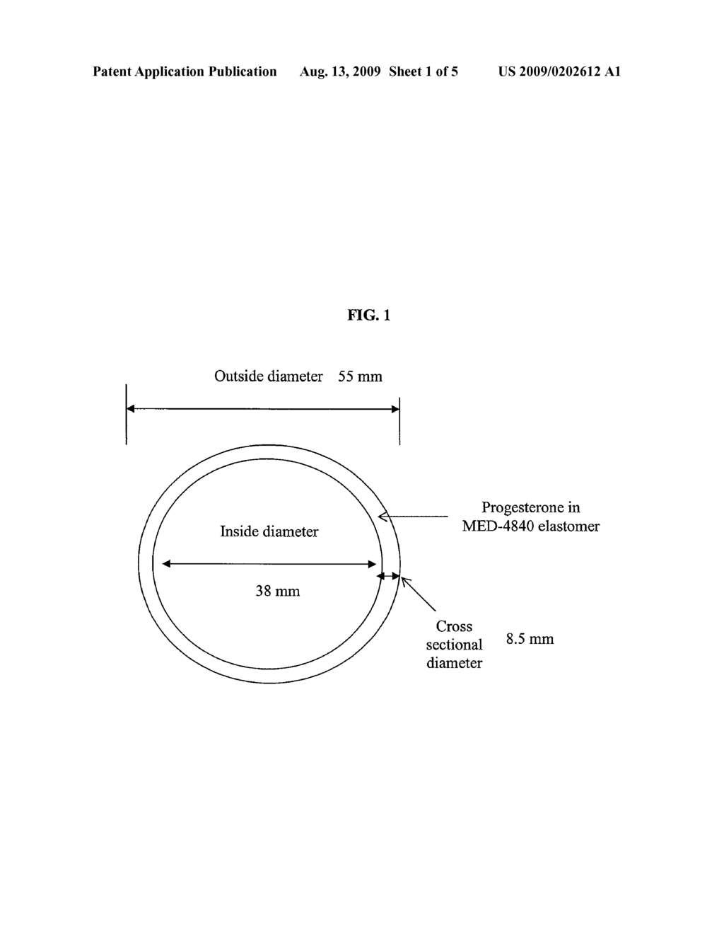 Monolithic Intravaginal Rings Comprising Progesterone and Methods of Making and Uses Thereof - diagram, schematic, and image 02