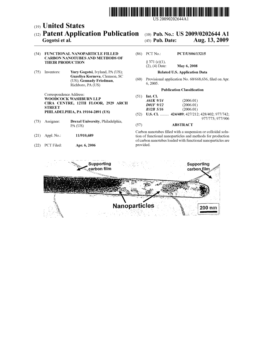 FUNCTIONAL NANOPARTICLE FILLED CARBON NANOTUBES AND METHODS OF THEIR PRODUCTION - diagram, schematic, and image 01