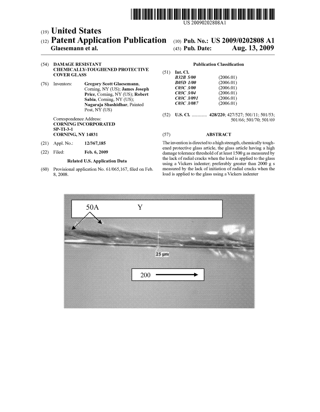 DAMAGE RESISTANT CHEMICALLY-TOUGHENED PROTECTIVE COVER GLASS - diagram, schematic, and image 01