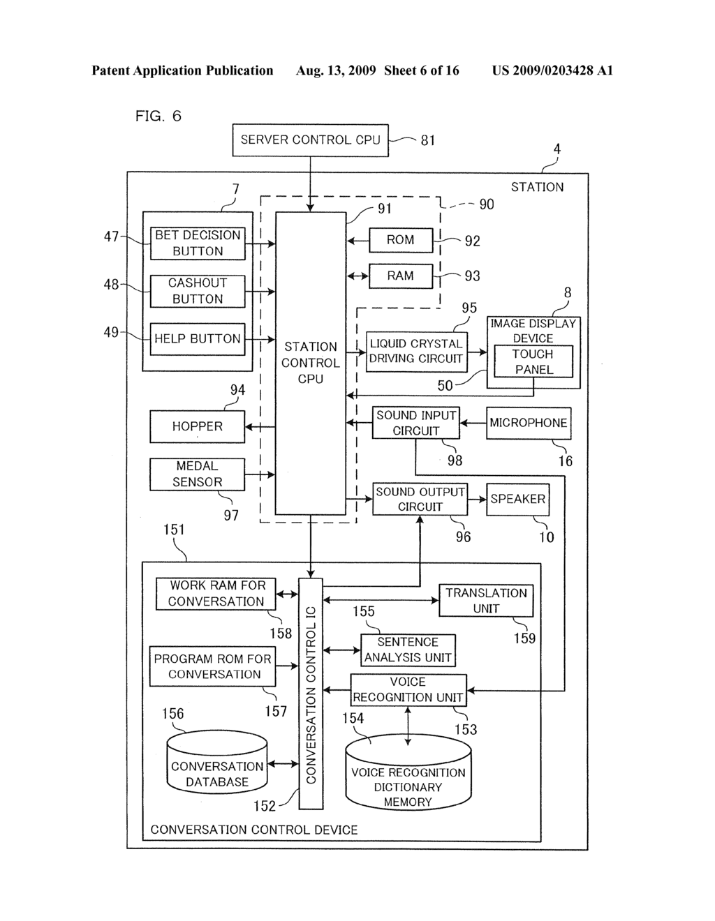 Gaming Machine Limiting Output Conversation Voice And Control Method Thereof - diagram, schematic, and image 07