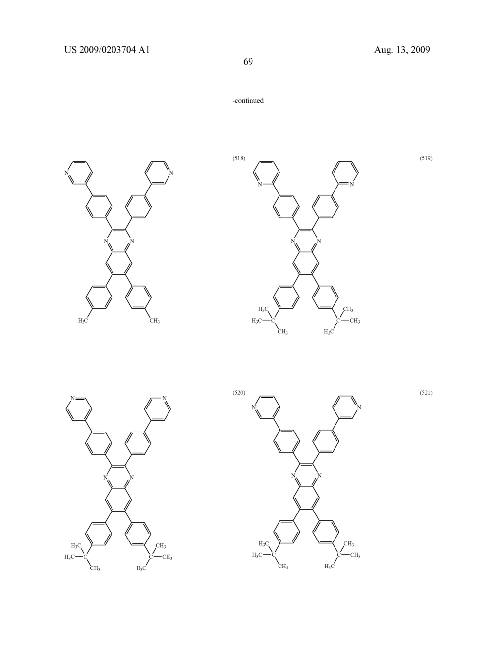 Quinoxaline Derivative, and Light-Emitting Element, Light-Emitting Device, and Electronic Device Using Quinoxaline Derivative - diagram, schematic, and image 125