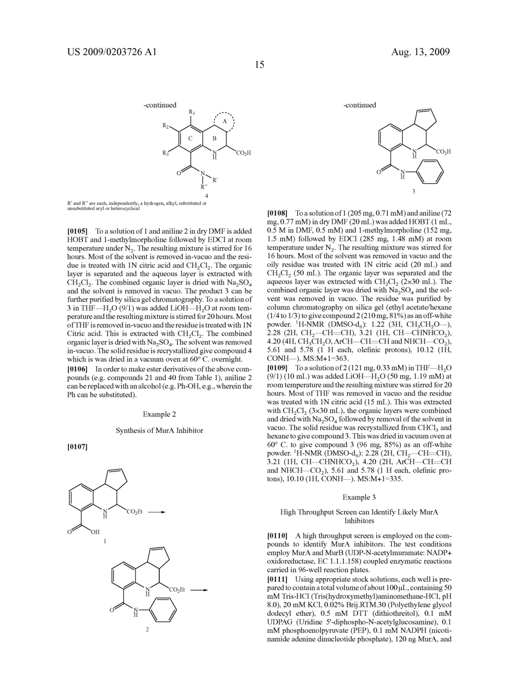 SUBSTITUTED TETRAHYDROQUINOLINES AS ANTIBACTERIAL AGENTS - diagram, schematic, and image 16
