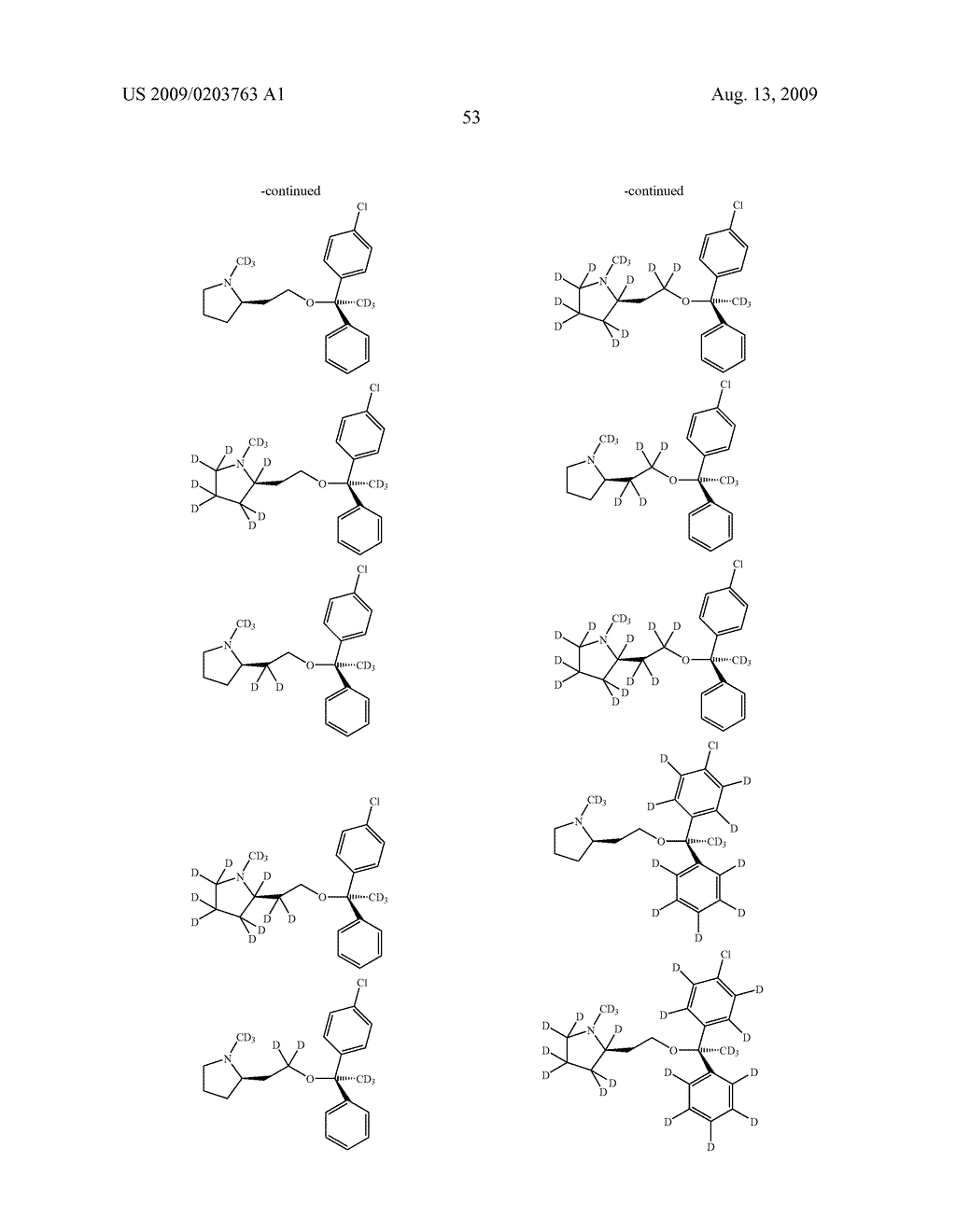 SUBSTITUTED BENZHYDRYLETHERS - diagram, schematic, and image 54