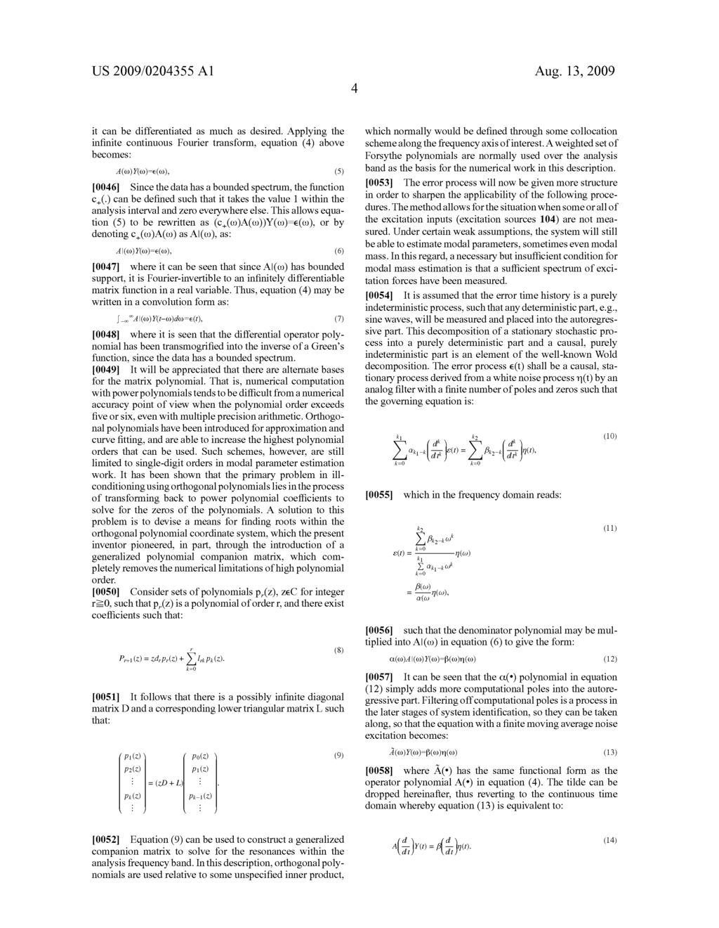 METHODS AND APPARATUS FOR MODAL PARAMETER ESTIMATION - diagram, schematic, and image 07