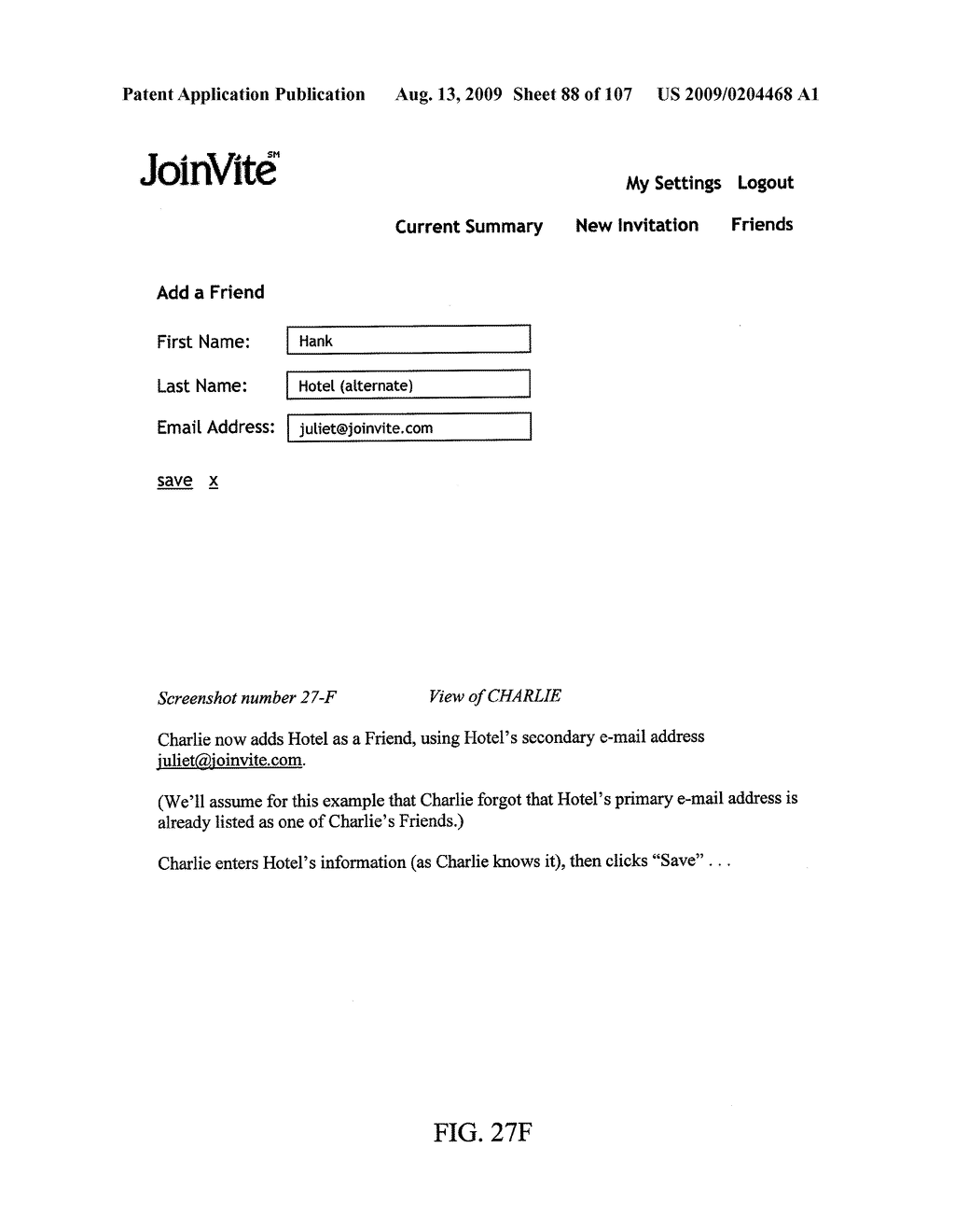 METHOD AND SYSTEM FOR PROCESSING WEB-BASED INVITATIONAL MESSAGES - diagram, schematic, and image 89