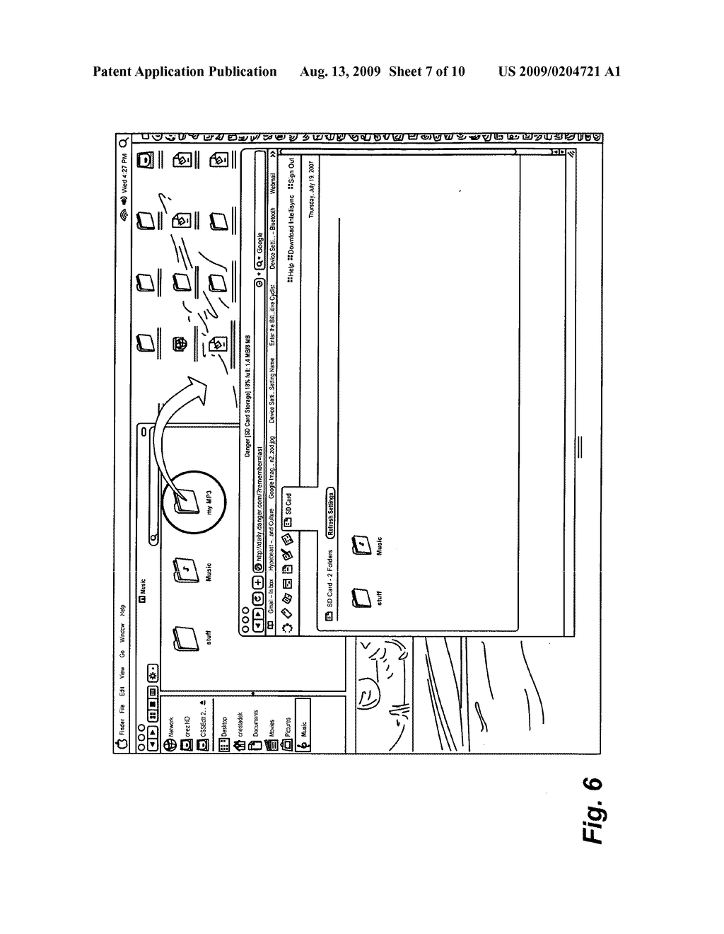 System and method for copying data onto an expandable memory in a wireless device using a desktop interface - diagram, schematic, and image 08