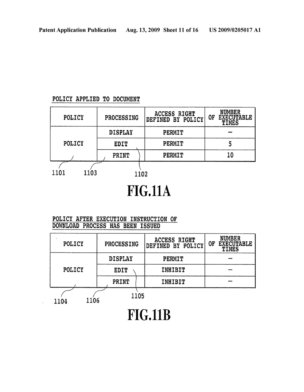 APPROPRIATE CONTROL OF ACCESS RIGHT TO ACCESS A DOCUMENT WITHIN SET NUMBER OF ACCESSIBLE TIMES - diagram, schematic, and image 12