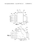 Glove for non-obtrusively holding and thermally insulating a beverage container diagram and image