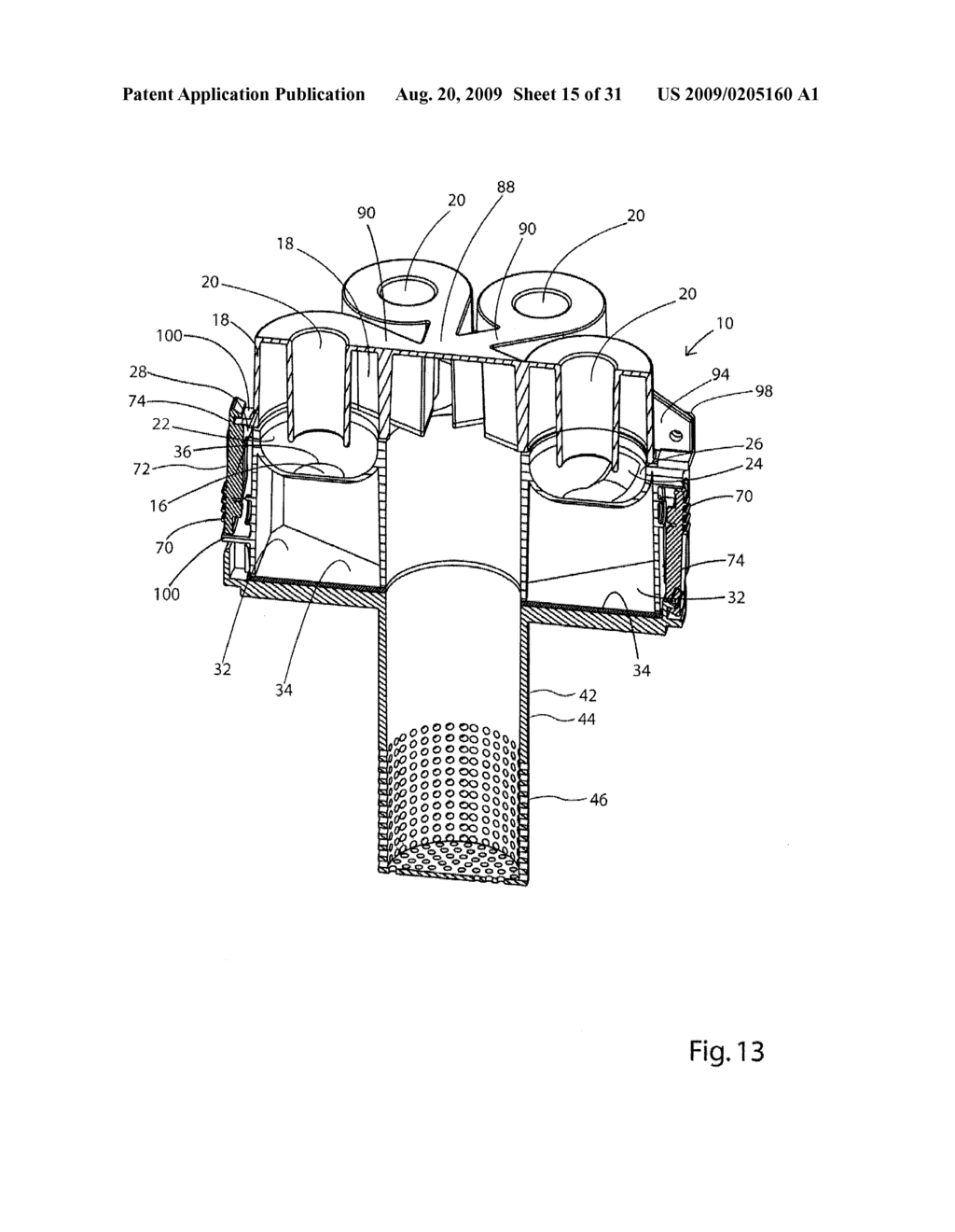 CONFIGURATION OF A CYCLONE ASSEMBLY AND SURFACE CLEANING APPARATUS HAVING SAME - diagram, schematic, and image 16