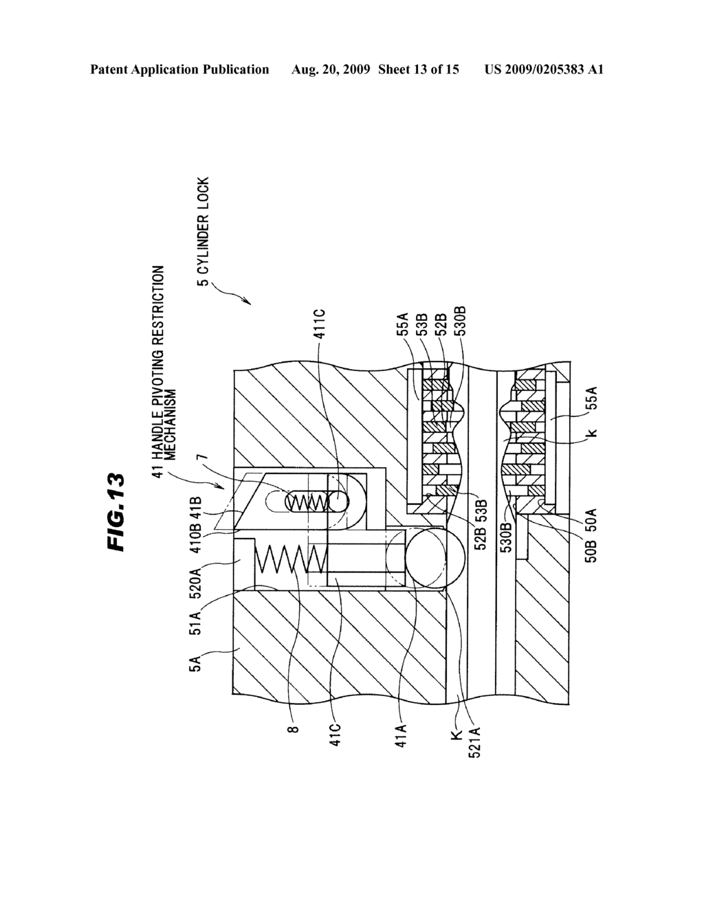 VEHICLE DOOR HANDLE DEVICE - diagram, schematic, and image 14