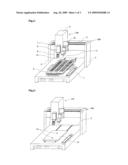 PALLET FOR FIXING WORK AND LIQUID APPLYING APPARATUS PROVIDED WITH SAME diagram and image