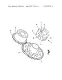 CORRECTION SYSTEM WITH RUBBER ELEASTIC TENSION ELEMENT FOR A GEAR MECHANISM CORRECTION TAPE diagram and image