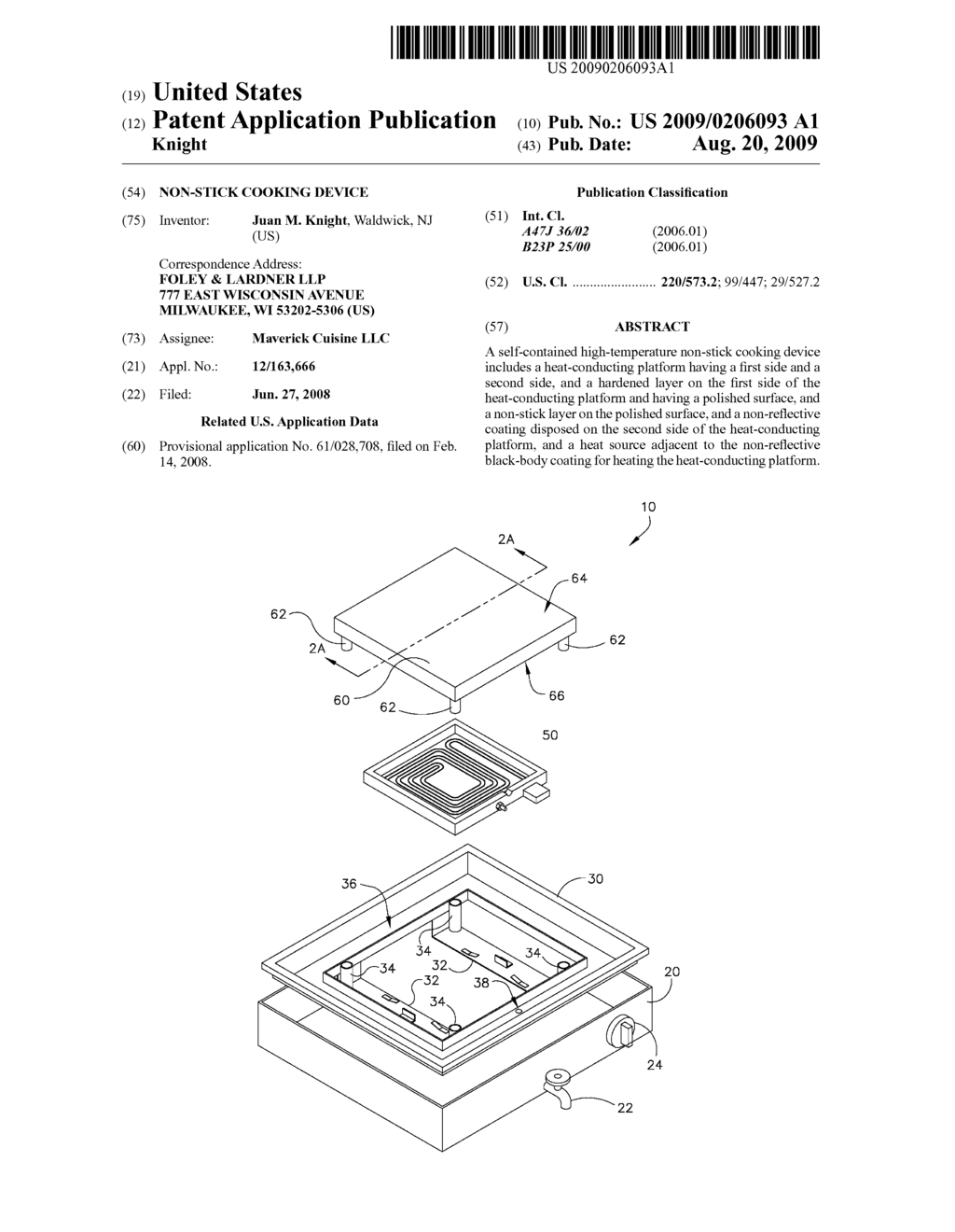 NON-STICK COOKING DEVICE - diagram, schematic, and image 01