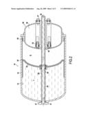 TANK HAVING A PISTON PRESSURIZED BY HOT GAS diagram and image
