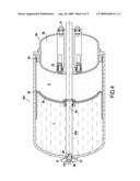 TANK HAVING A PISTON PRESSURIZED BY HOT GAS diagram and image