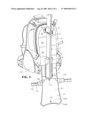 BACKPACK FOR SNOW SKIS AND BOOTS diagram and image