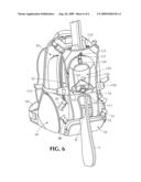 BACKPACK FOR SNOW SKIS AND BOOTS diagram and image