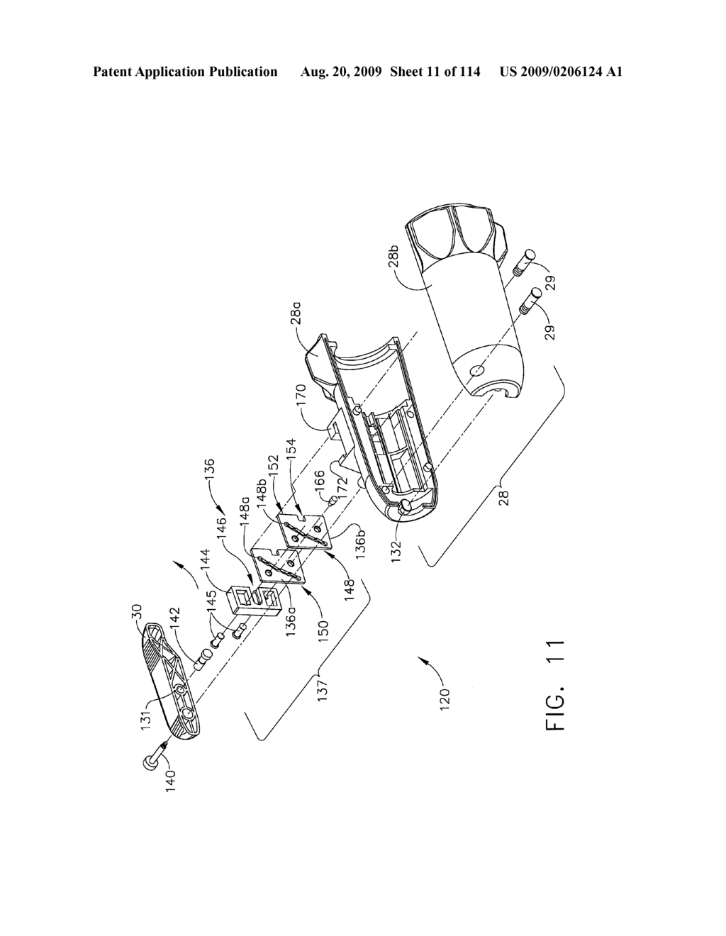 SURGICAL STAPLING APPARATUS WITH CONTROL FEATURES OPERABLE WITH ONE HAND - diagram, schematic, and image 12